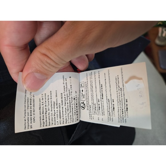 Hugo Boss Suit Jacket Mens 44R Navy Wool Blend Superflex Modern Blazer 2 Button - Picture 7 of 14